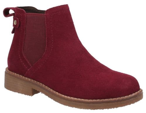Hush Puppies Maddy Ladies Ankle Boots Bordo